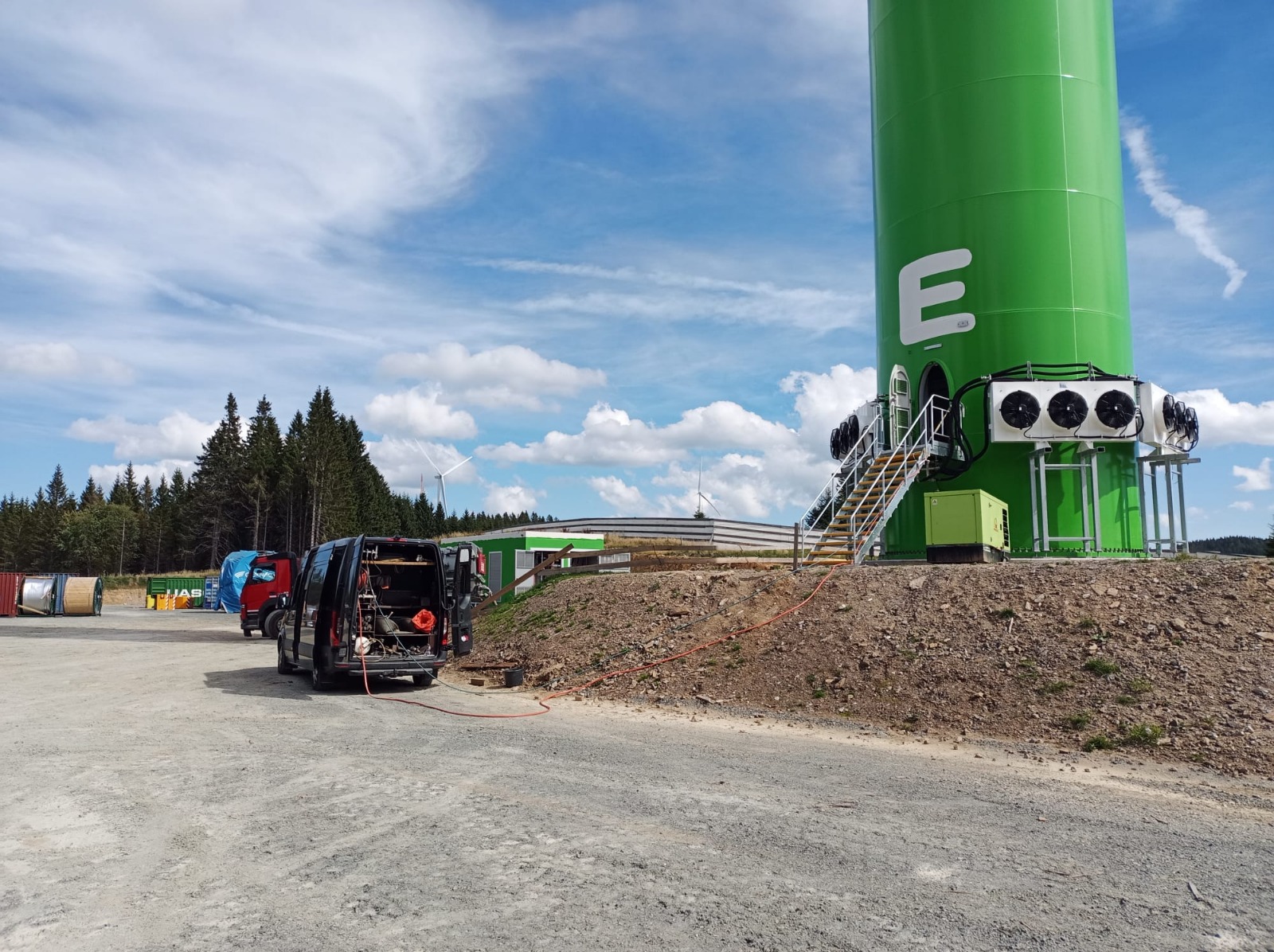 Kalibrierung von Rohrleitungen – Windpark